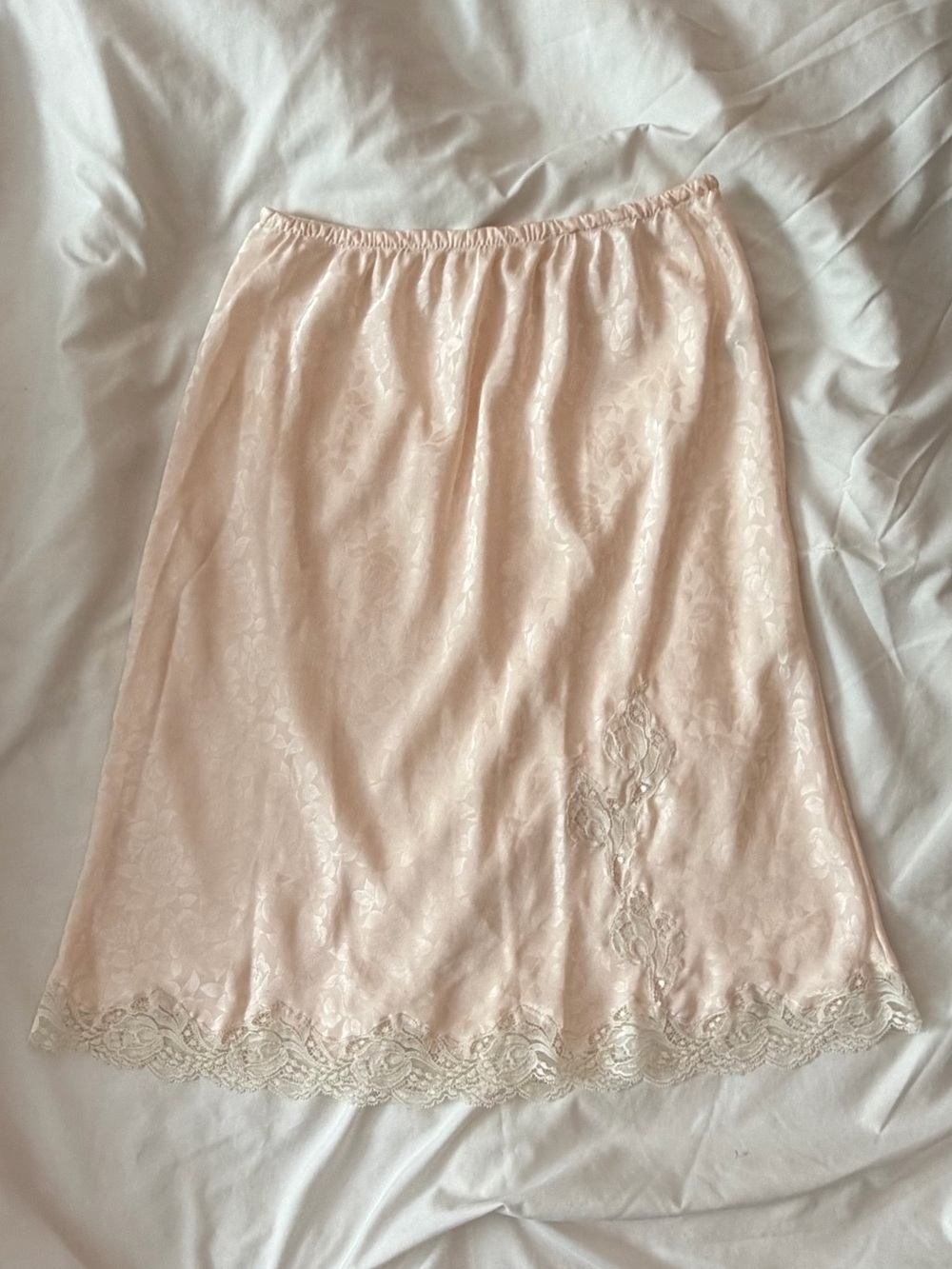 Christian Dior Pale Peach Slip Skirt